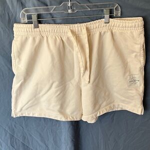 Coach: Cream Shorts- pockets- 100% cotton- XL